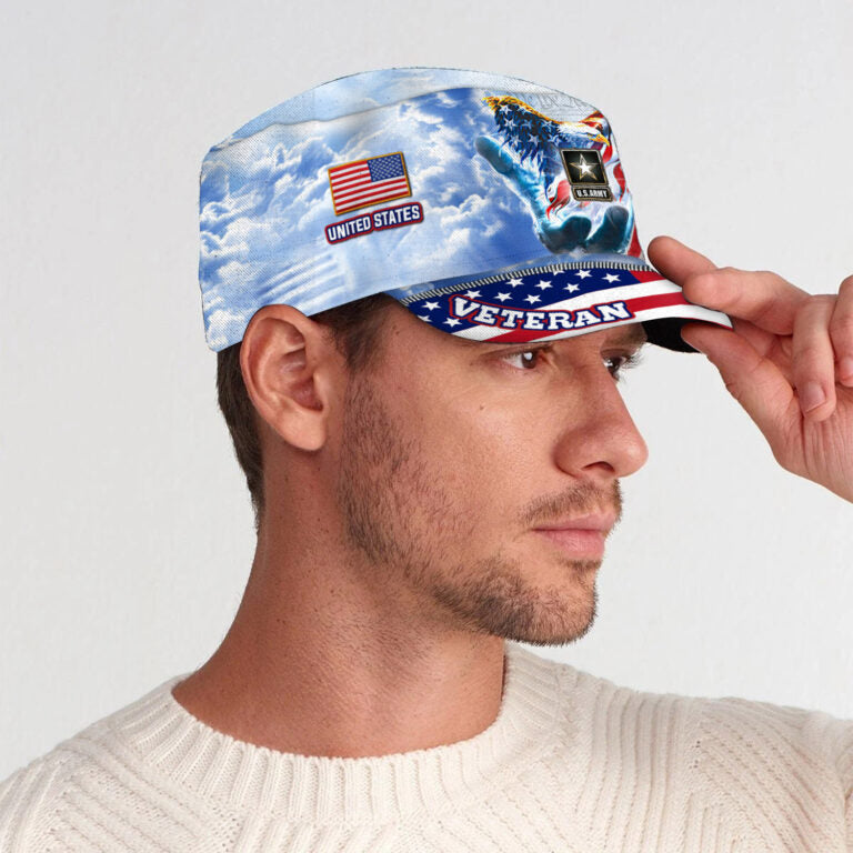 Personalized US Veteran Cap - Military Cap - Lest We Forget