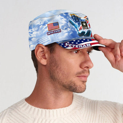 Personalized US Veteran Cap - Military Cap - Lest We Forget