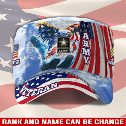 Personalized US Veteran Cap - Military Cap - Lest We Forget