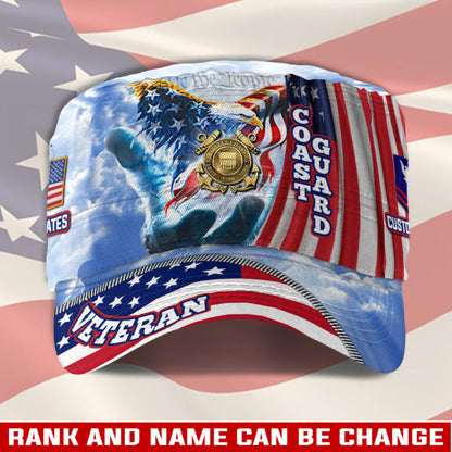 Personalized US Veteran Cap - Military Cap - Lest We Forget