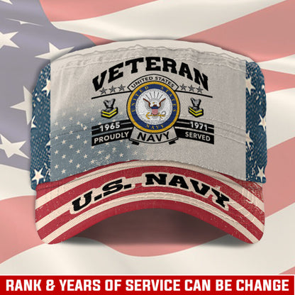 Personalized US Veteran Cap - Military Cap - Service Before Self