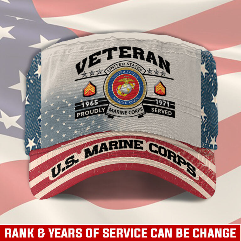 Personalized US Veteran Cap - Military Cap - Service Before Self