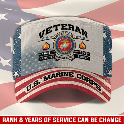 Personalized US Veteran Cap - Military Cap - Service Before Self