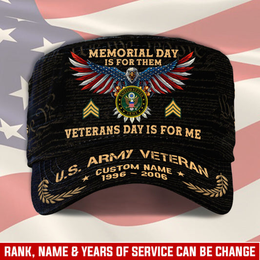 Personalized US Veteran Cap - Military Cap - Been There - Veterans Day Is For Me