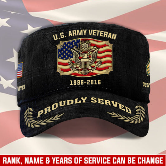Personalized US Veteran Cap - Military Cap - Been There - Honor  Duty  Service