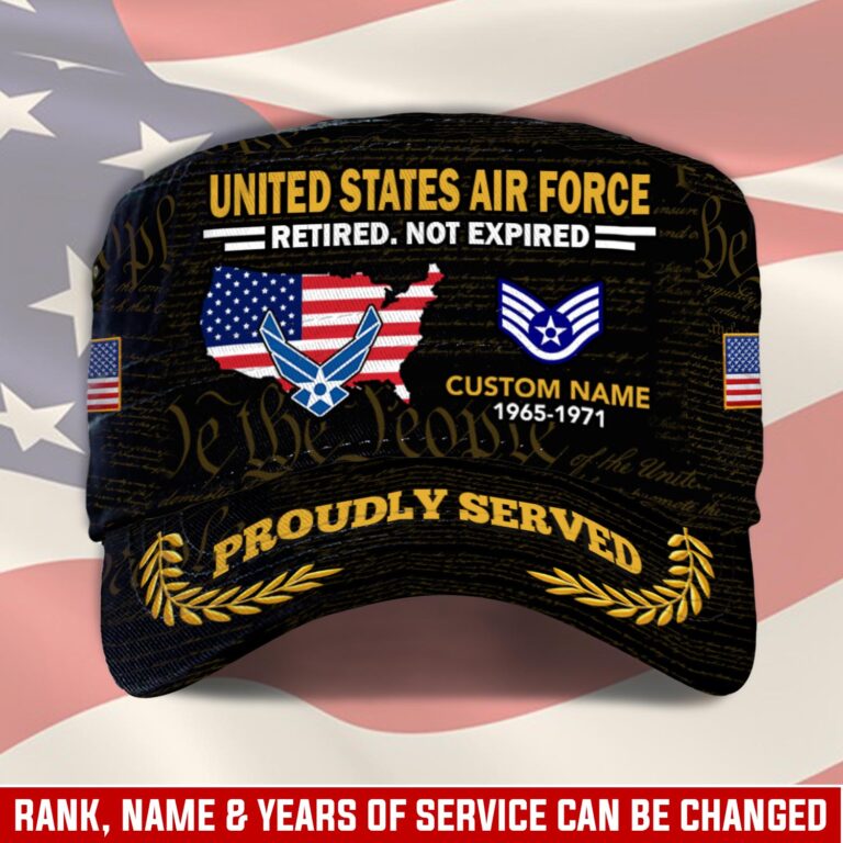 Personalized US Veteran Cap - Military Cap - Been There - Retired Not Expired