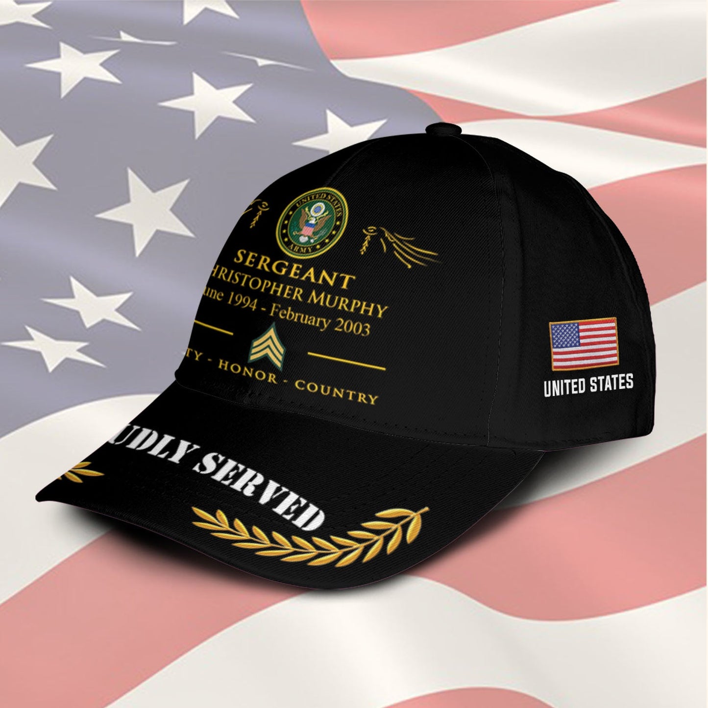 US Army – Classic Cap – TKE7891 – Proud US Veteran