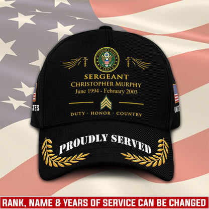 US Army – Classic Cap – TKE7891 – Proud US Veteran