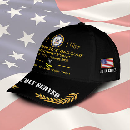 US Navy – Classic Cap – TKE7892 – Proud US Veteran