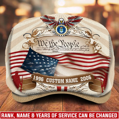Personalized U.S. Air Force  Veteran Cap – Custom Name & Years of Service