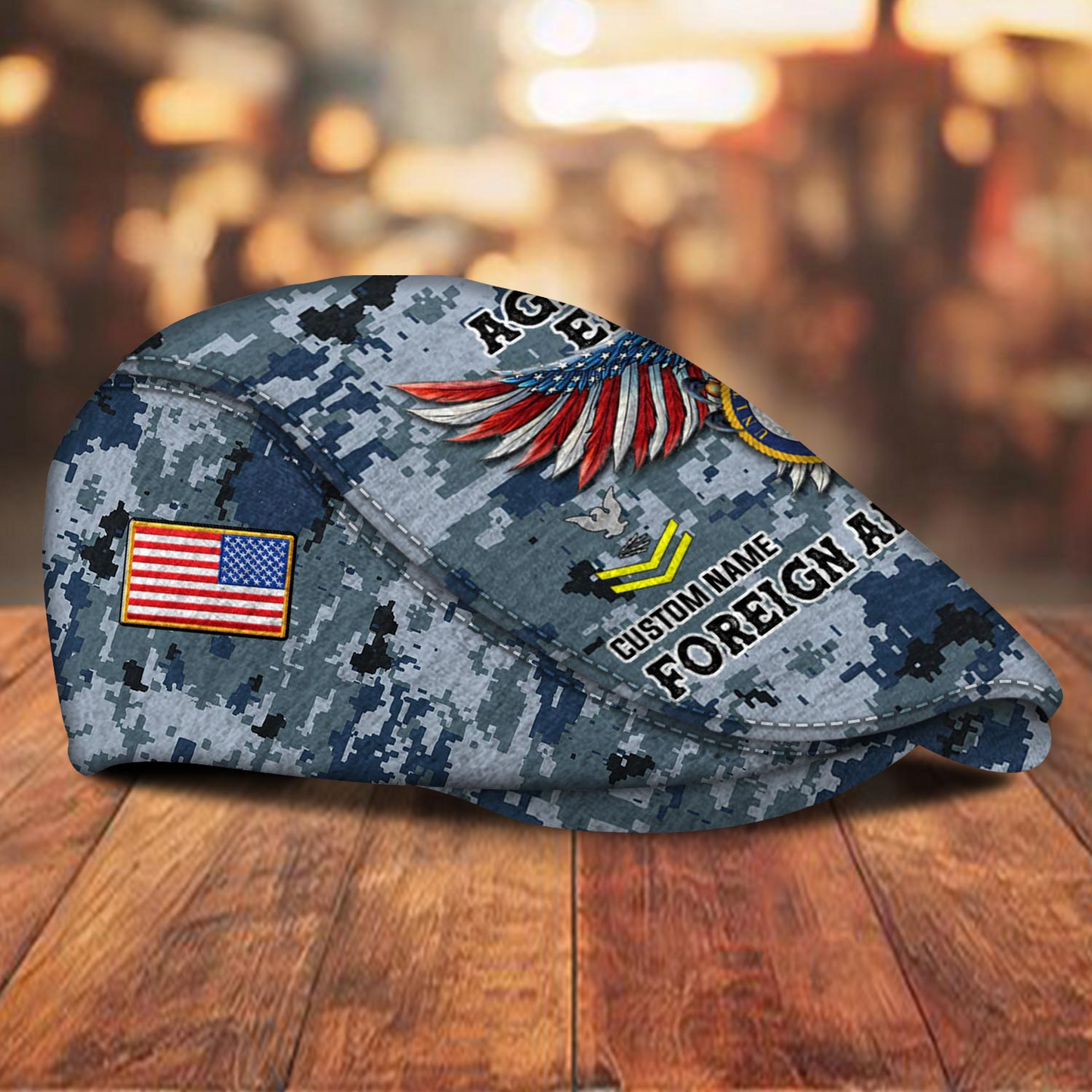 Custom U.S. Navy Veteran Jeff Cap – Name, Rank & Service Years Personalized