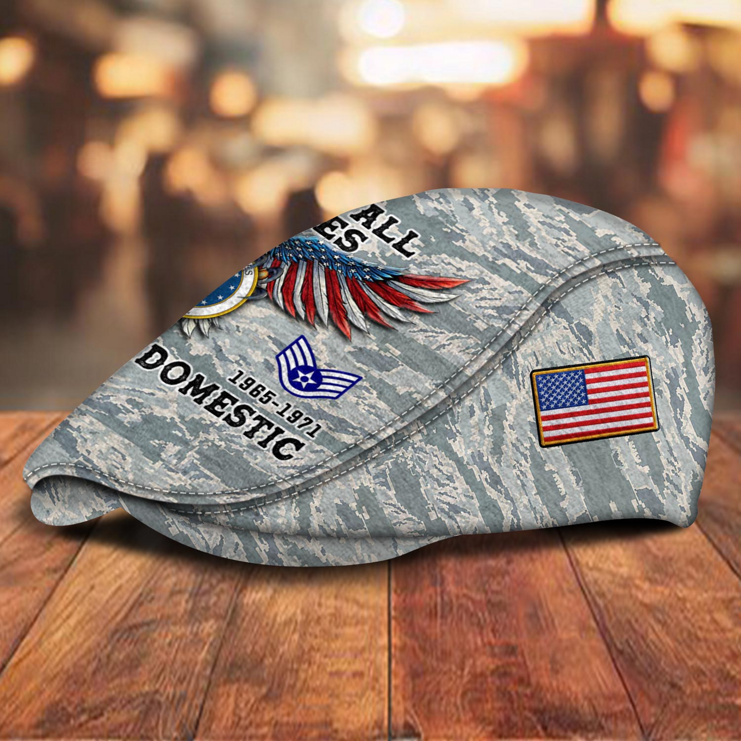 Custom U.S. Air Force Veteran Jeff Cap – Name, Rank & Service Years Personalized