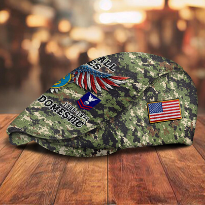 Custom U.S. Coast Guard Jeff Cap – Name, Rank & Service Years Personalized