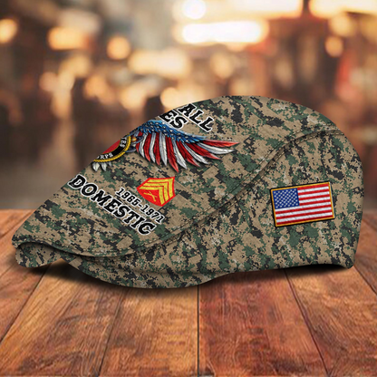 Custom U.S. Marine Corps Jeff Cap – Name, Rank & Service Years Personalized