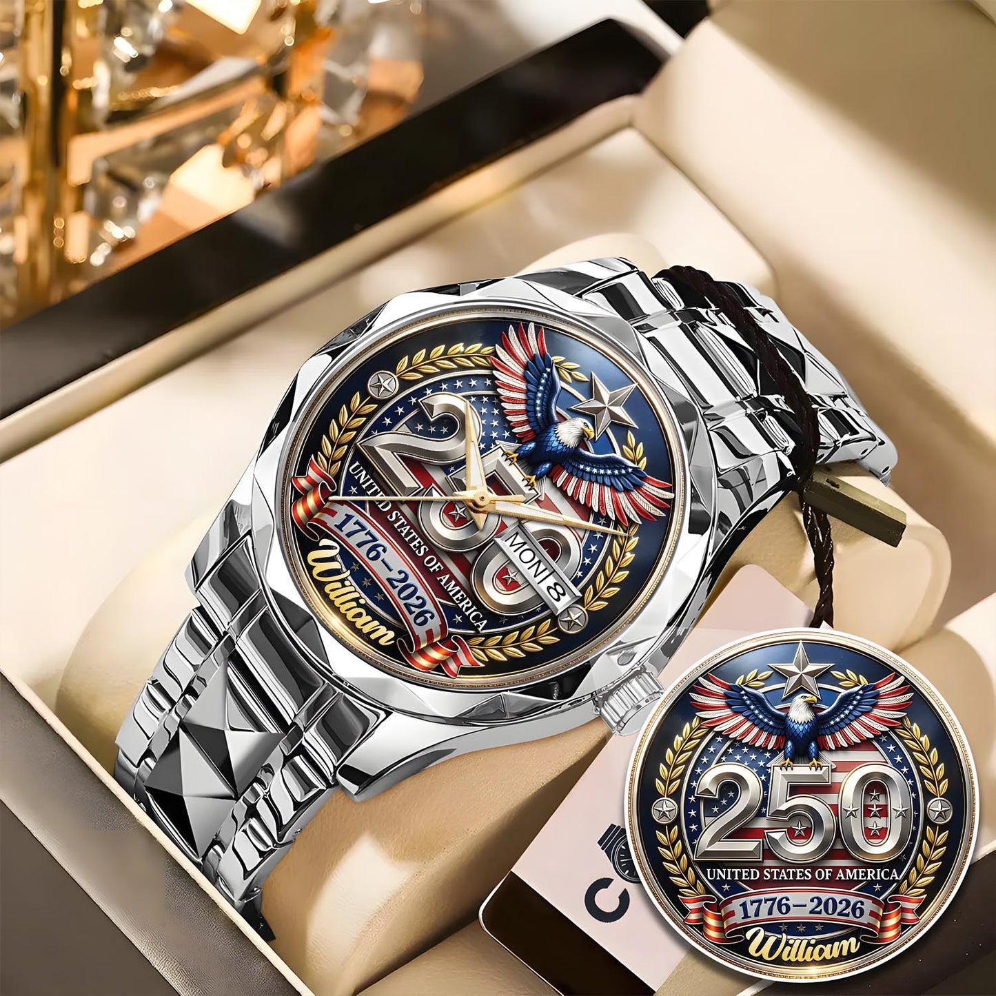 WILLIAM - TC01WT006 - Constitution & Liberty Customized America 250th Anniversary Watch
