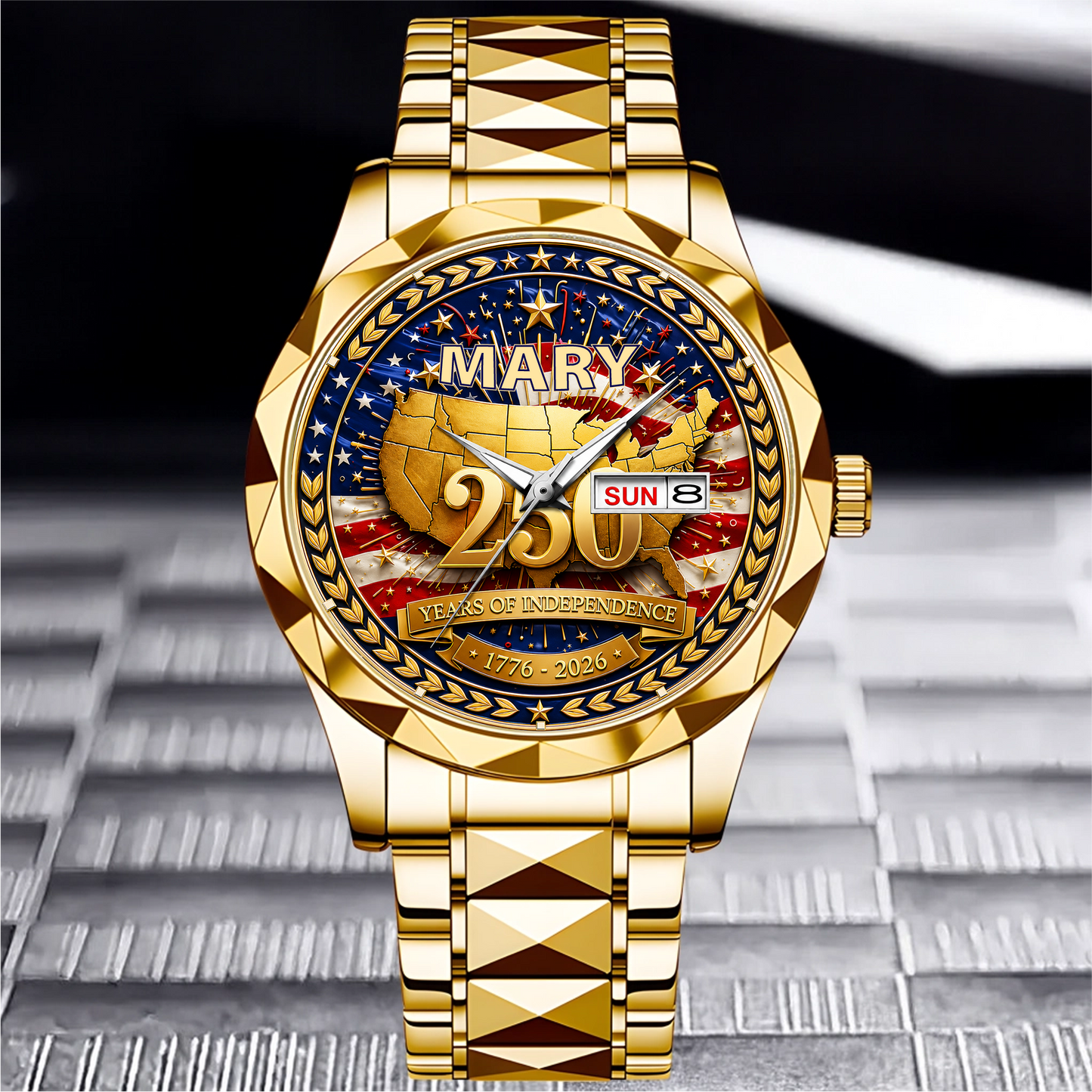 MARY - TC01WT010 - Customized 250th Anniversary USA Watch