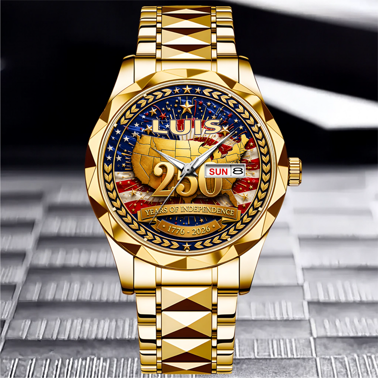 LUIS - TC01WT010 - Customized 250th Anniversary USA Watch