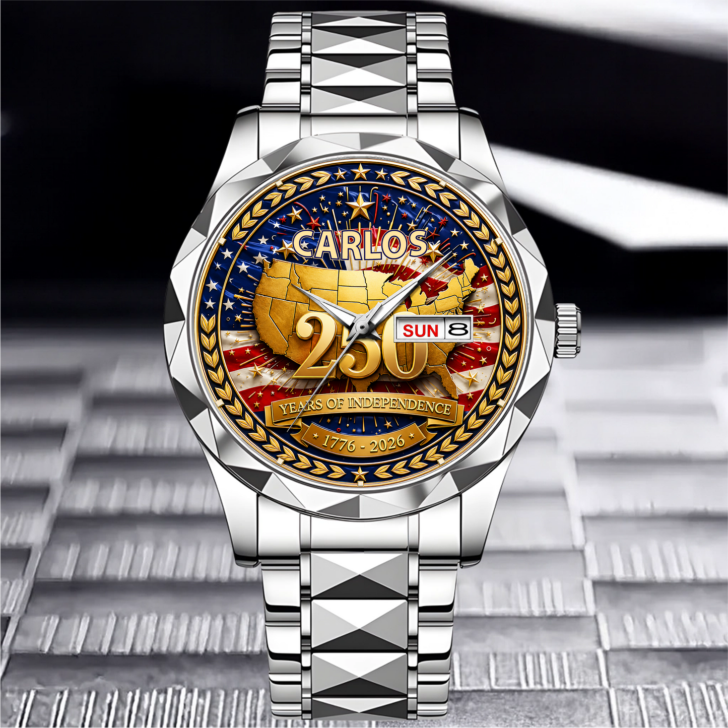 CARLOS - TC01WT010 - Customized 250th Anniversary USA Watch