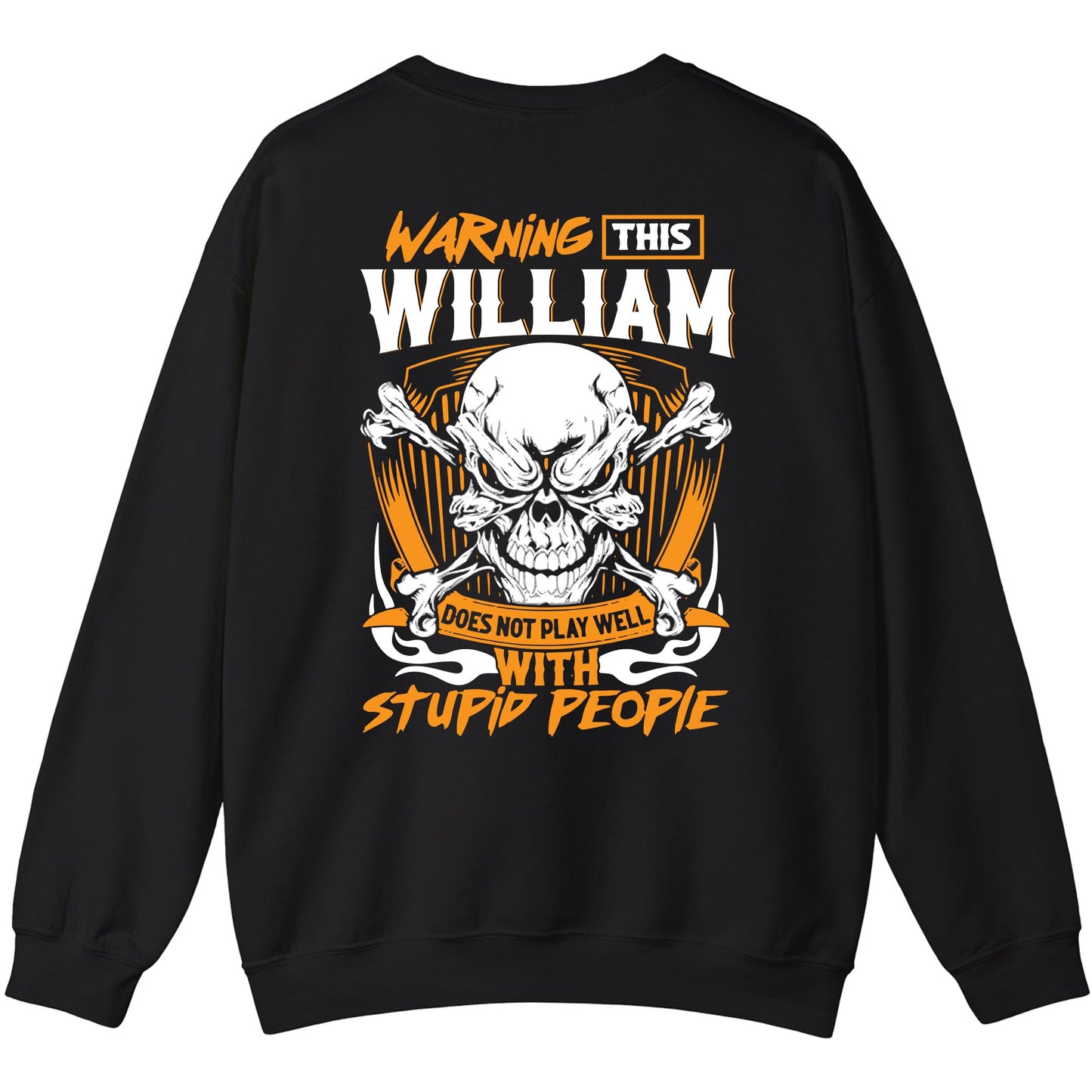 WILLIAM - TC01TS003 - Warning This WILLIAM Does Not Play Well With Stupid People - Personalized Shirt, Premium Gift for Anniversary
