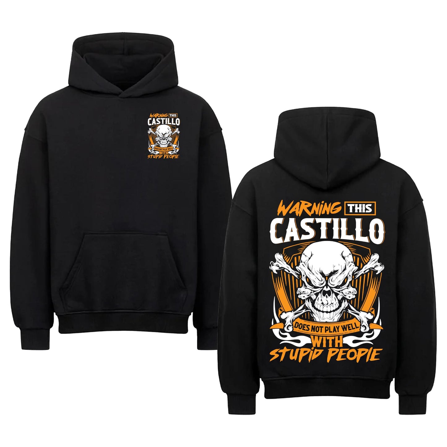 CASTILLO - TC01TS003 - Warning This CASTILLO Does Not Play Well With Stupid People - Personalized Shirt, Premium Gift for Anniversary