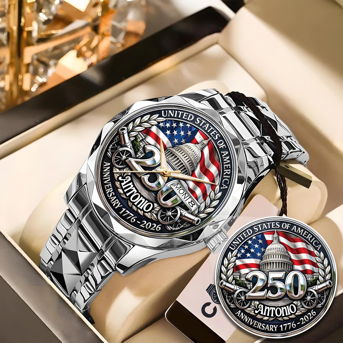 ANTONIO - TC01WT005 - Customized USA 250th Anniversary Capitol Watch