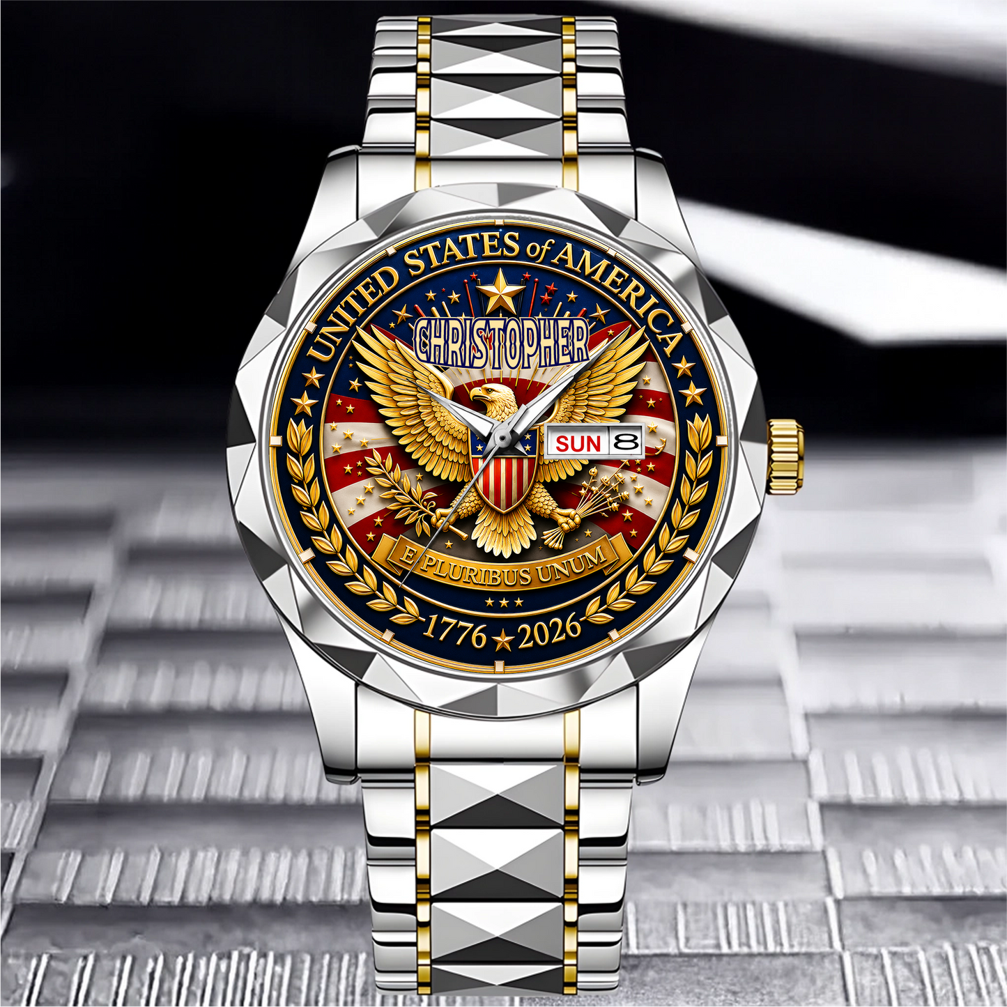 CHRISTOPHER - TC01WT009 - Customized 250th Anniversary USA Watch