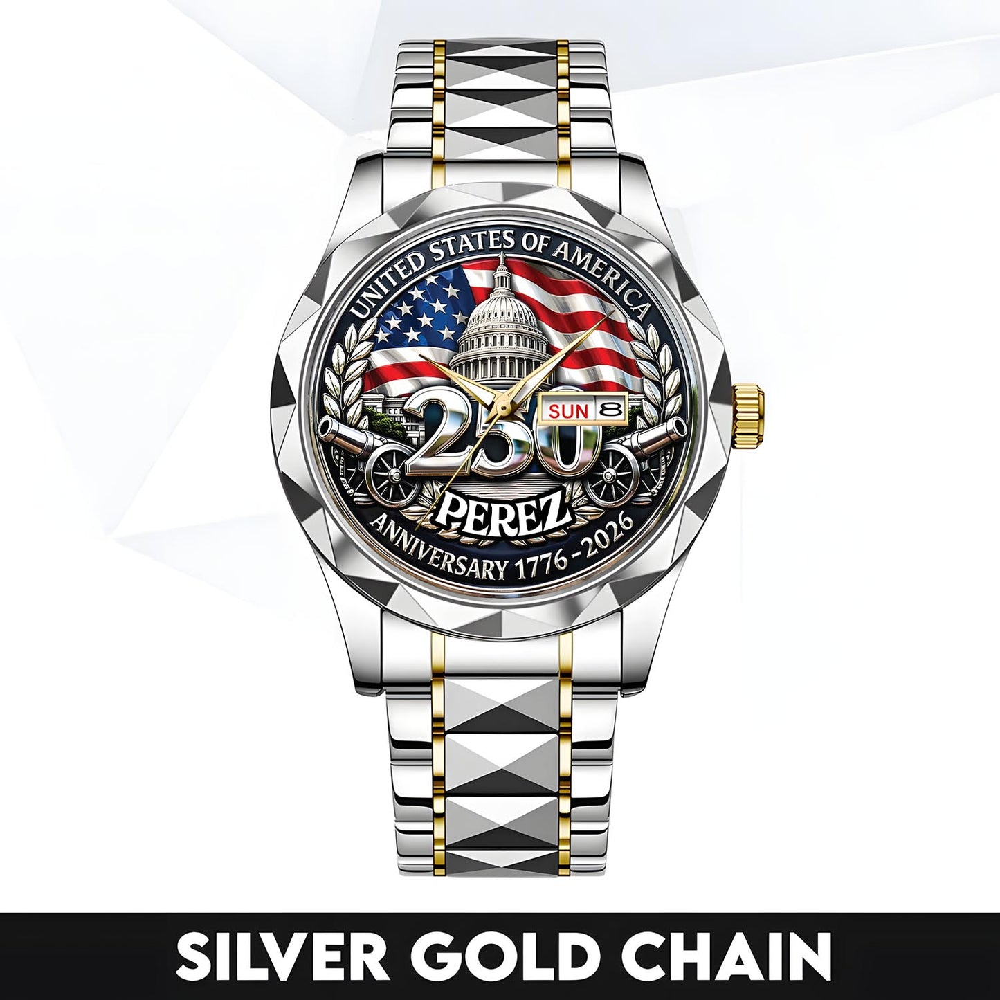 PEREZ - TC01WT005 - Customized USA 250th Anniversary Capitol Watch