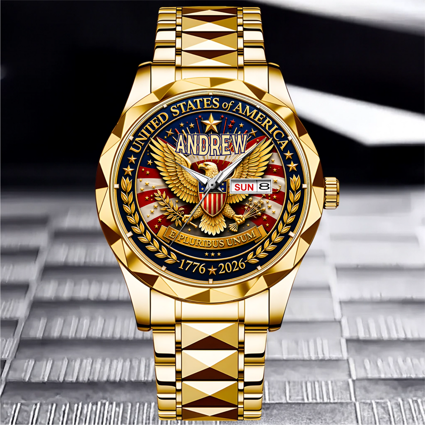 ANDREW - TC01WT009 - Customized 250th Anniversary USA Watch