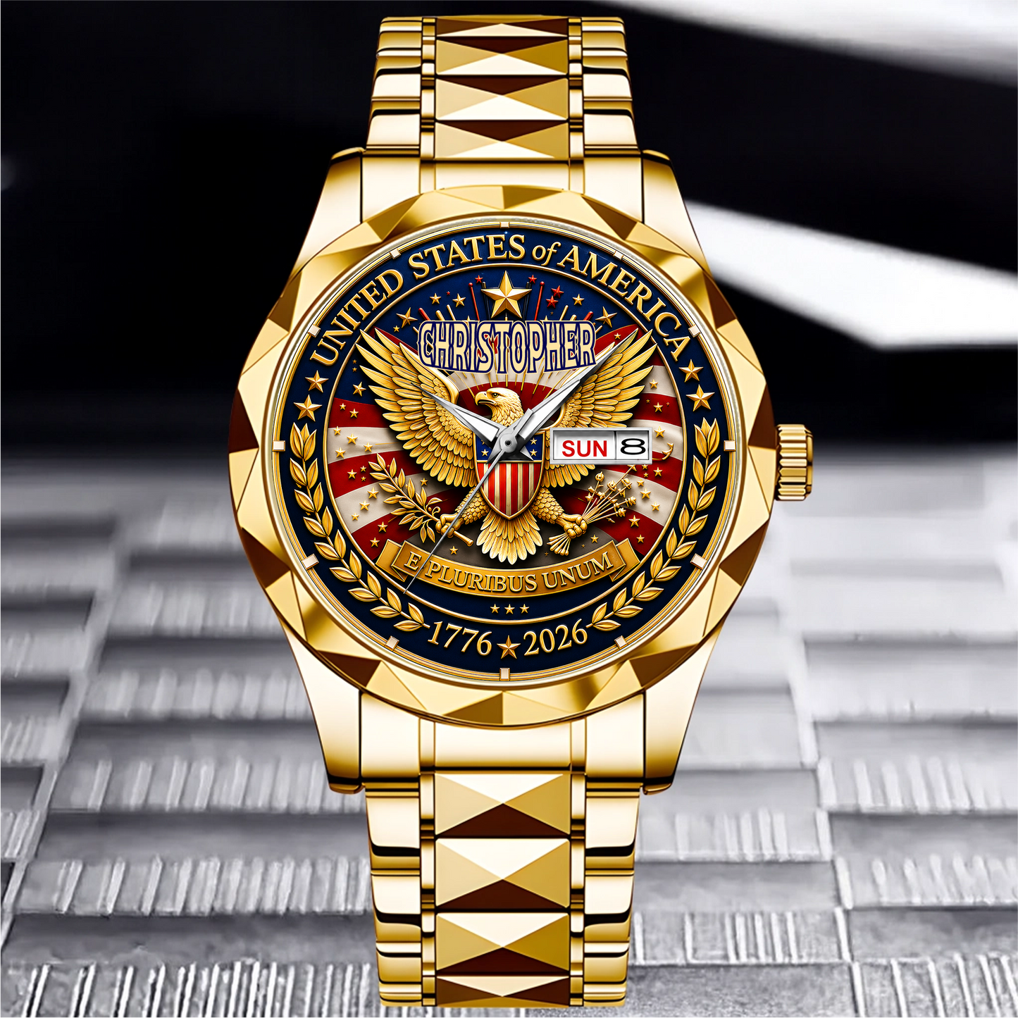 CHRISTOPHER - TC01WT009 - Customized 250th Anniversary USA Watch