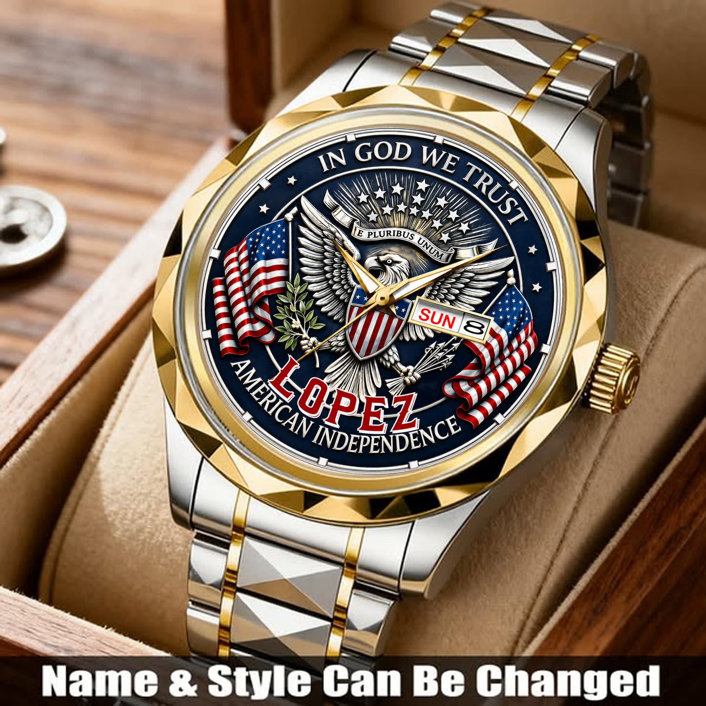 LOPEZ - TC01WT007 - Customized USA 250th Anniversary Capitol Watch