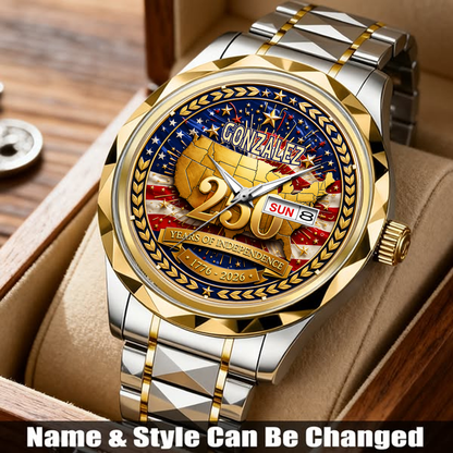 GONZALEZ - TC01WT010 - Customized 250th Anniversary USA Watch