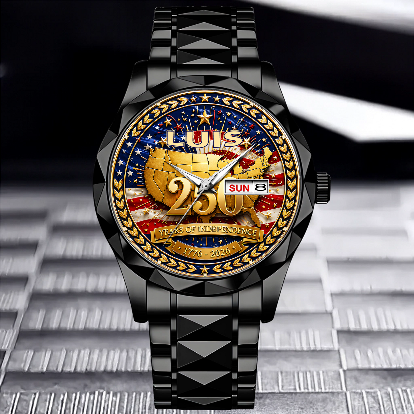 LUIS - TC01WT010 - Customized 250th Anniversary USA Watch