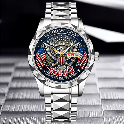 BROWN - TC01WT007 - Customized USA 250th Anniversary Capitol Watch