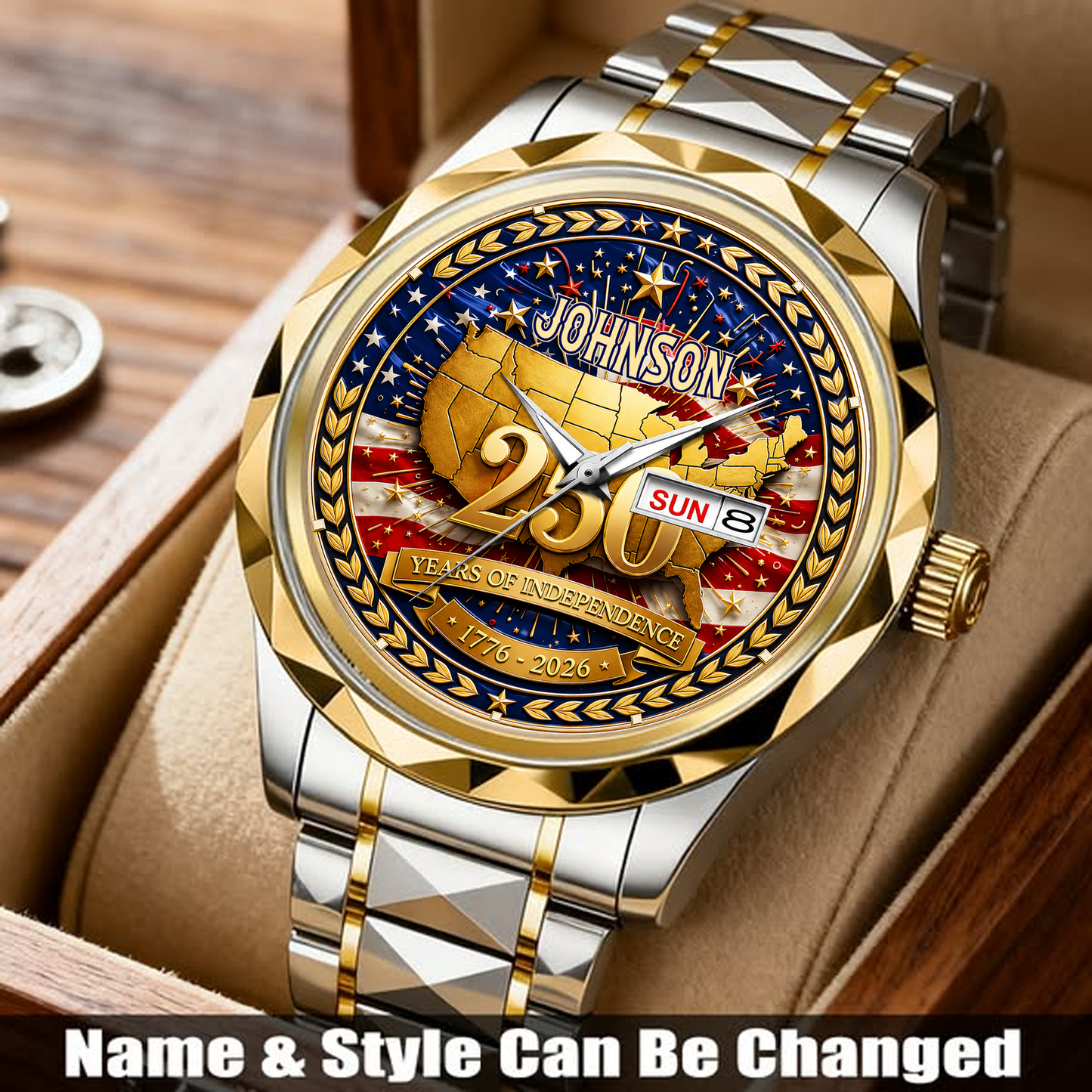 JOHNSON - TC01WT010 - Customized 250th Anniversary USA Watch