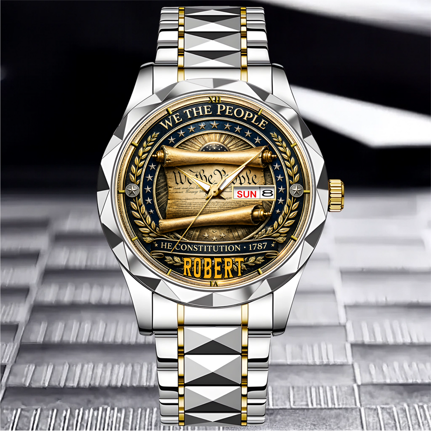 ROBERT - TC01WT008 - Constitution & Liberty Customized America 250th Anniversary Watch
