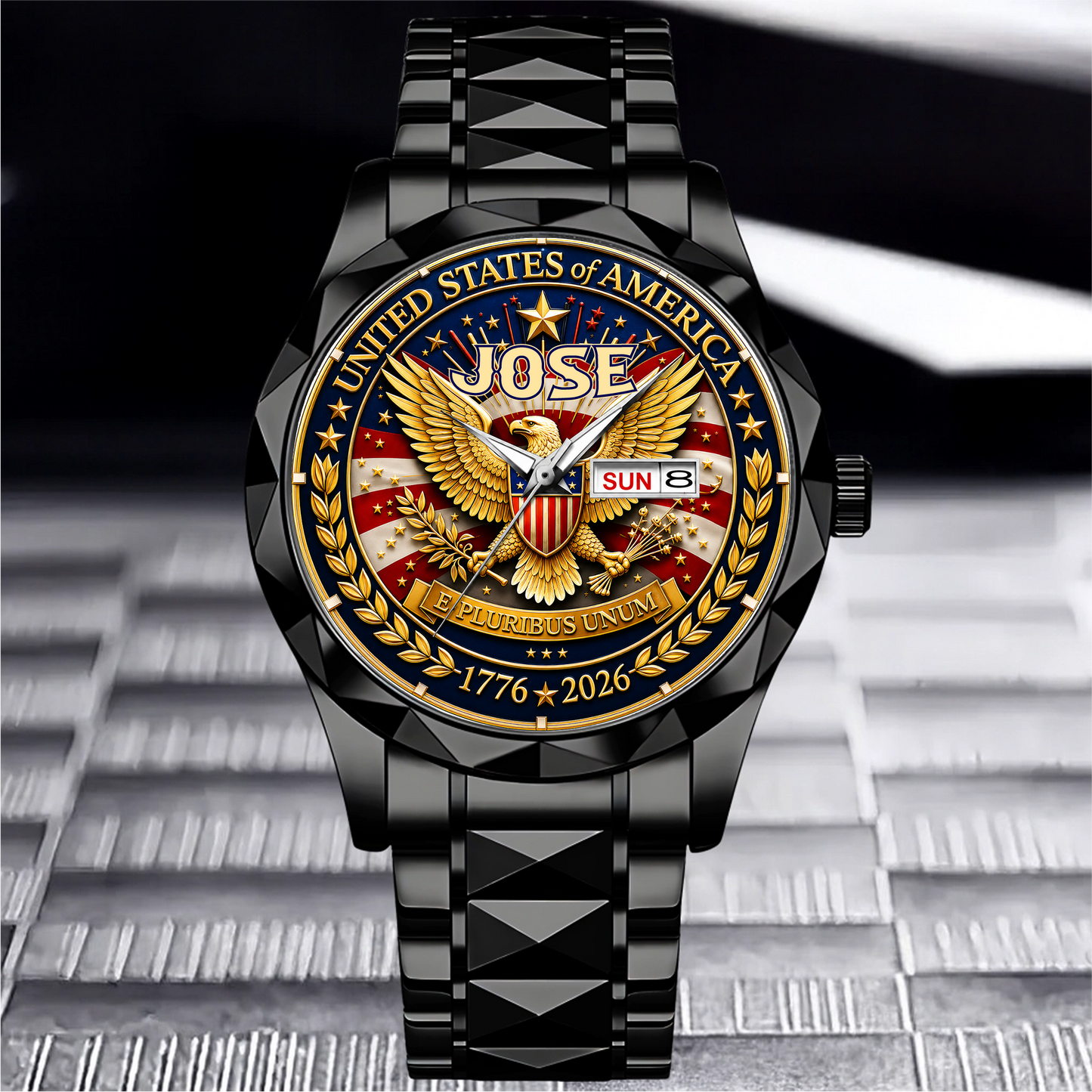 JOSE - TC01WT009 - Customized 250th Anniversary USA Watch