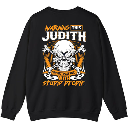 JUDITH - TC01TS003 - Warning This JUDITH Does Not Play Well With Stupid People - Personalized Shirt, Premium Gift for Anniversary