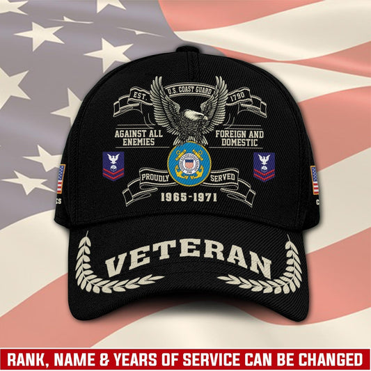 US Coast Guard – Classic Cap –  Tactical Veteran Crest