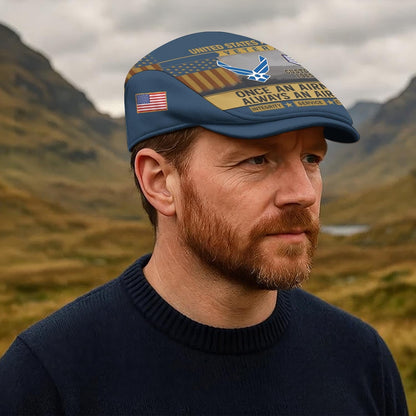 Custom U.S. Air Force Jeff Cap – Old School Veteran Patch