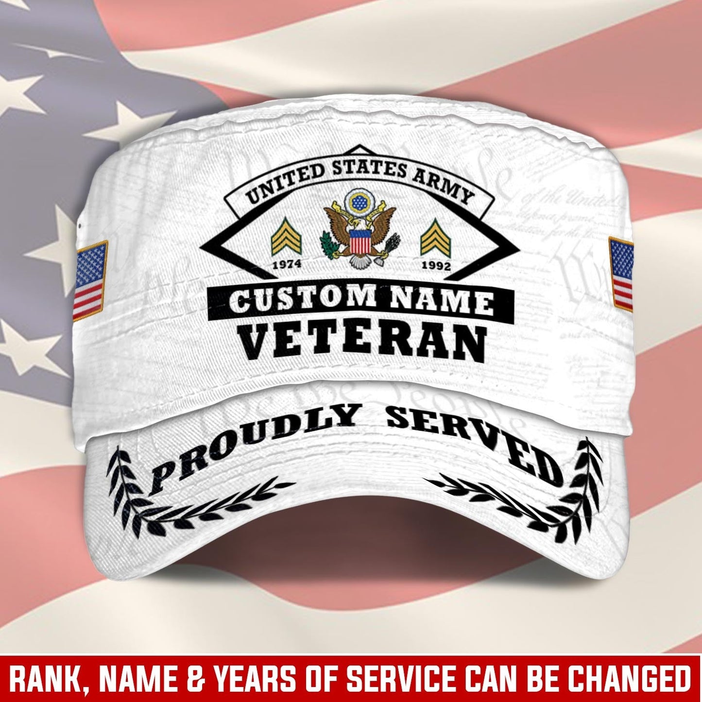 US Army – Military Cap – Veteran Proud Served