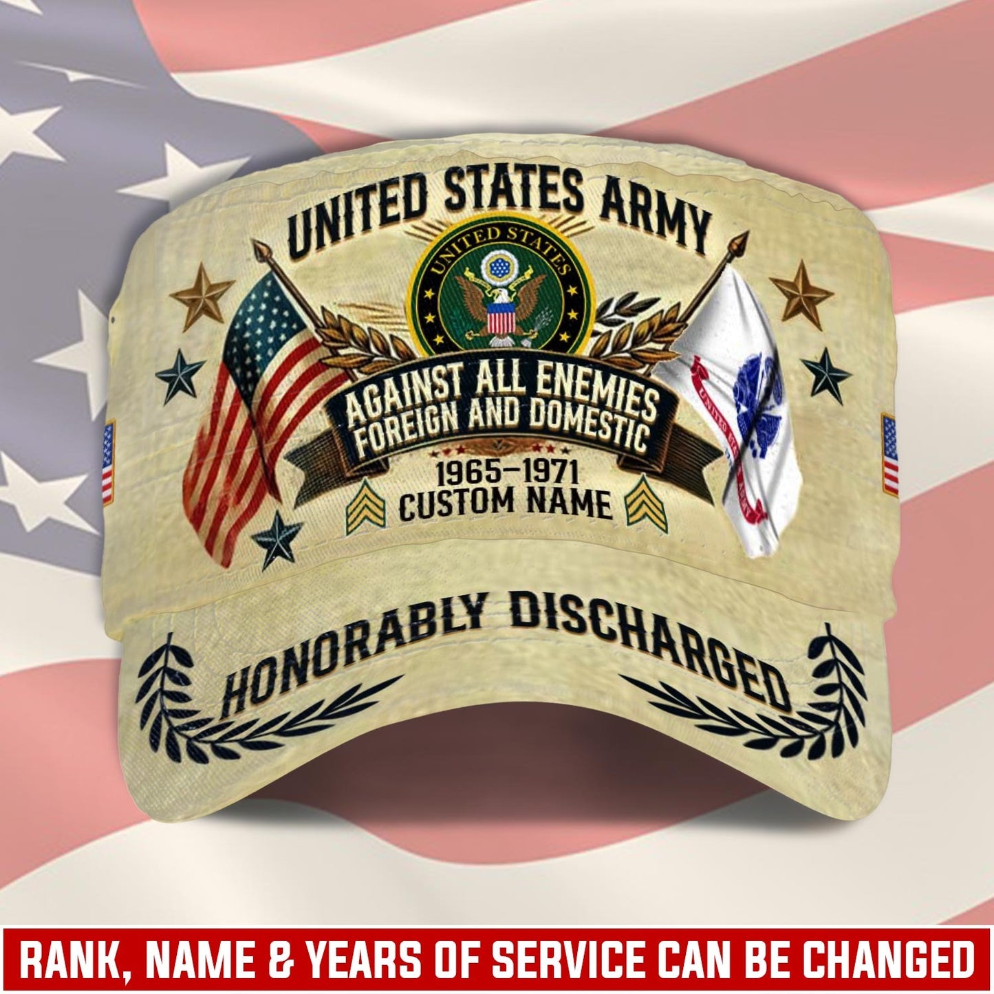US Army – Military Cap – Timeless Service Badge