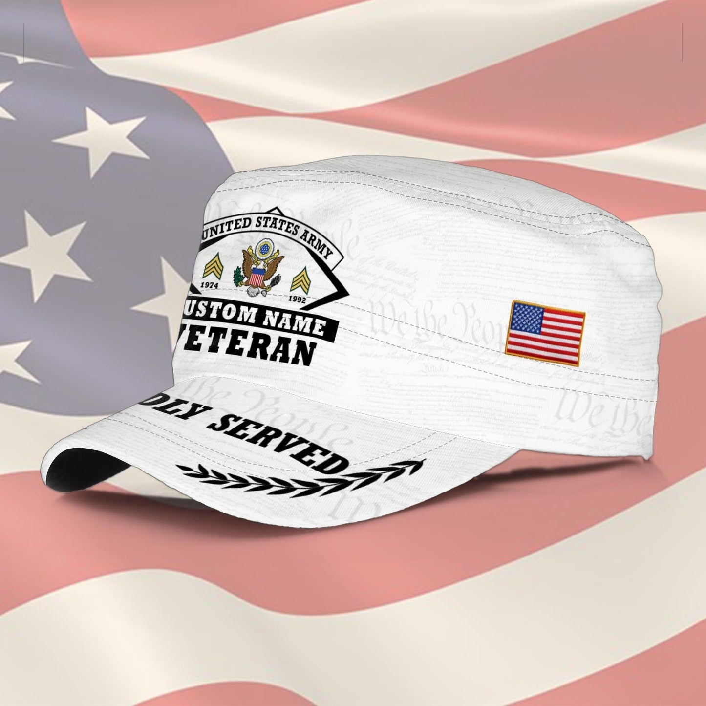 US Army – Military Cap – Veteran Proud Served