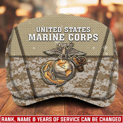 Custom U.S. Marine Corps Jeff Cap – Digital Camo Badge