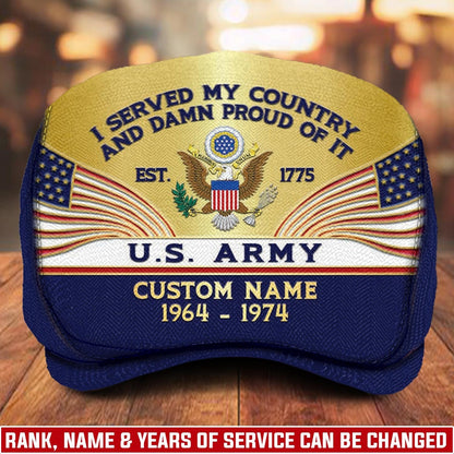Custom U.S. Army Jeff Cap –  Heritage Flag Emblem