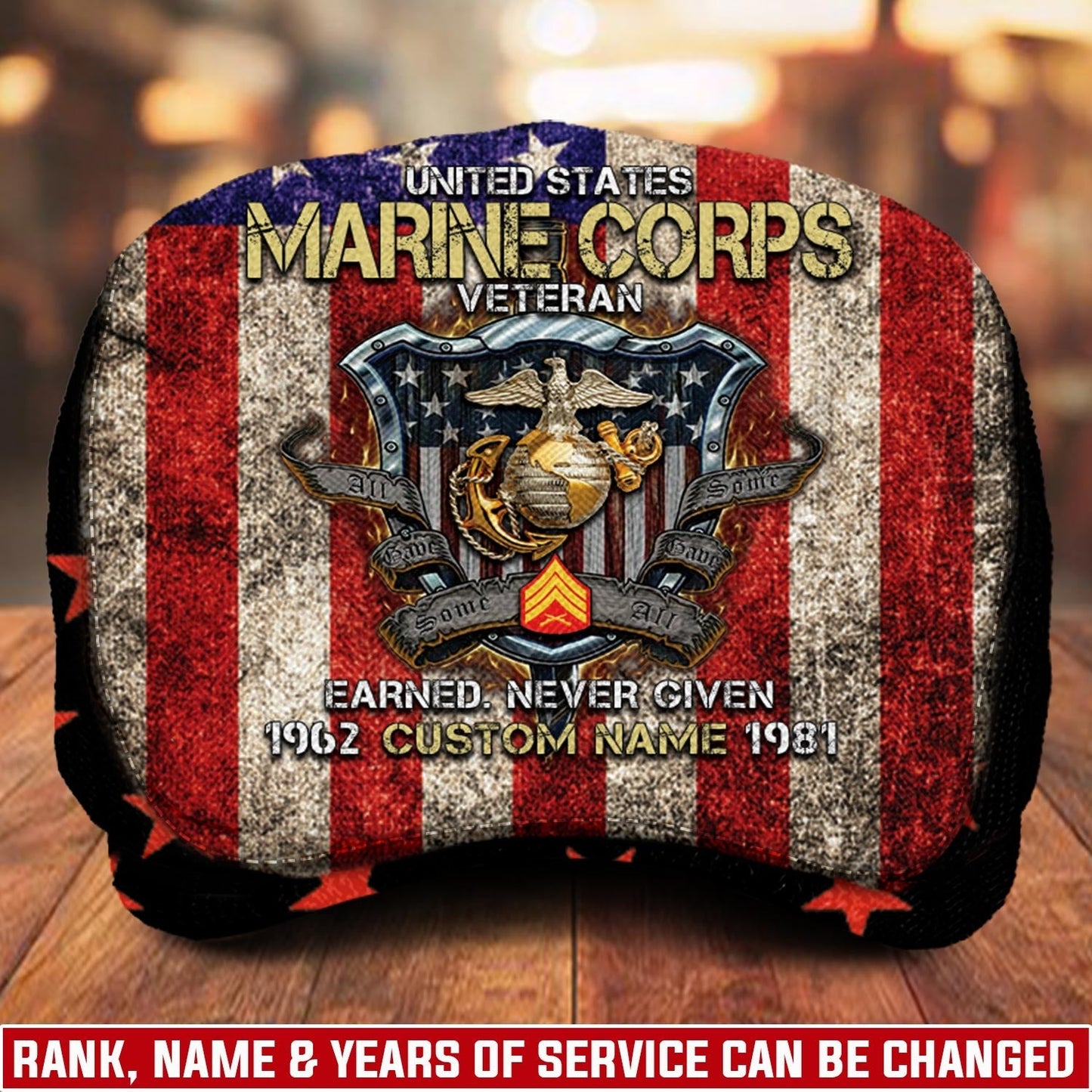 Custom U.S. Marine Corps Jeff Cap – Patriot Shield Design