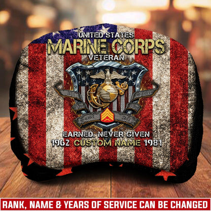 Custom U.S. Marine Corps Jeff Cap – Patriot Shield Design