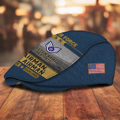 Custom U.S. Air Force Jeff Cap – Old School Veteran Patch