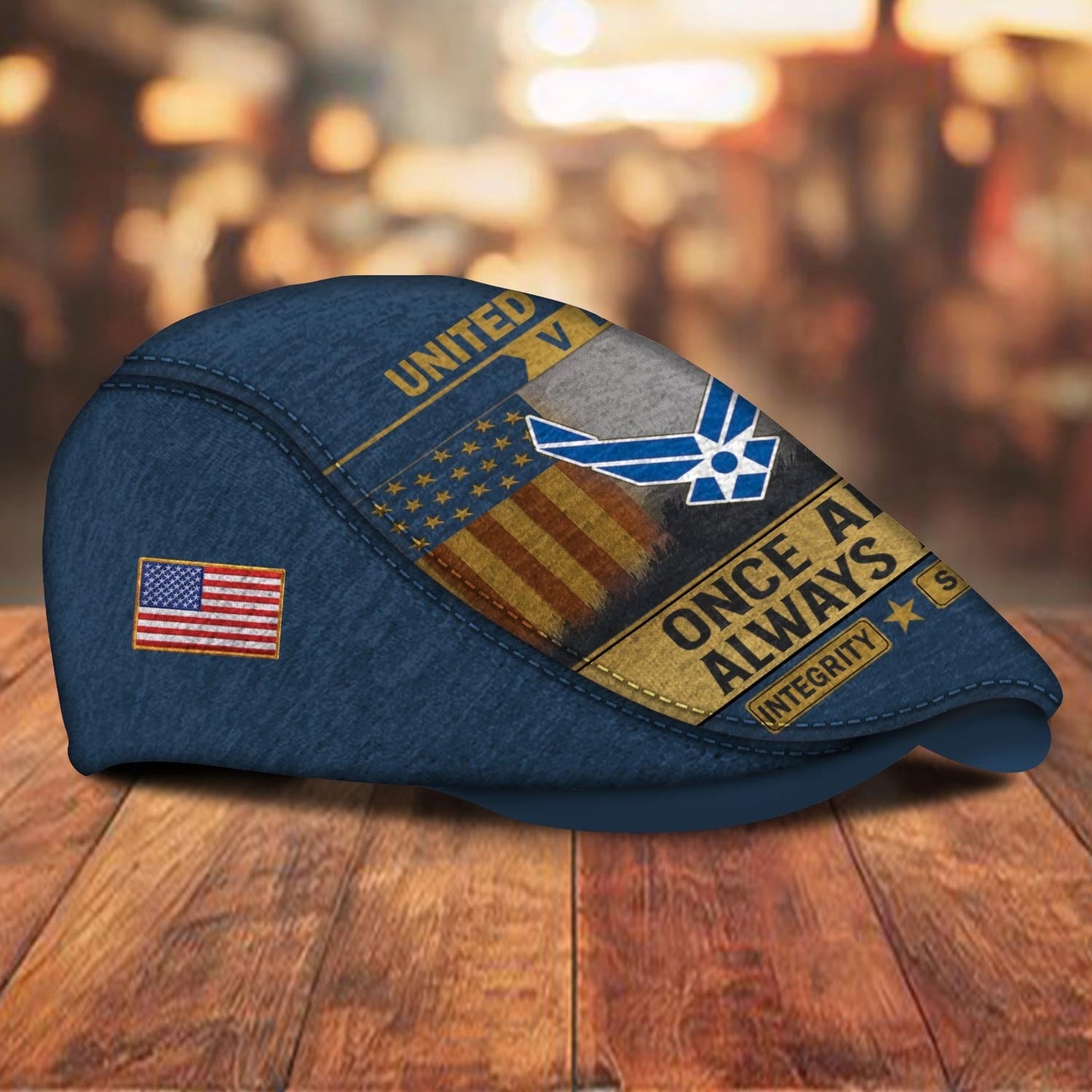 Custom U.S. Air Force Jeff Cap – Old School Veteran Patch