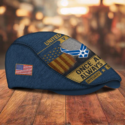 Custom U.S. Air Force Jeff Cap – Old School Veteran Patch
