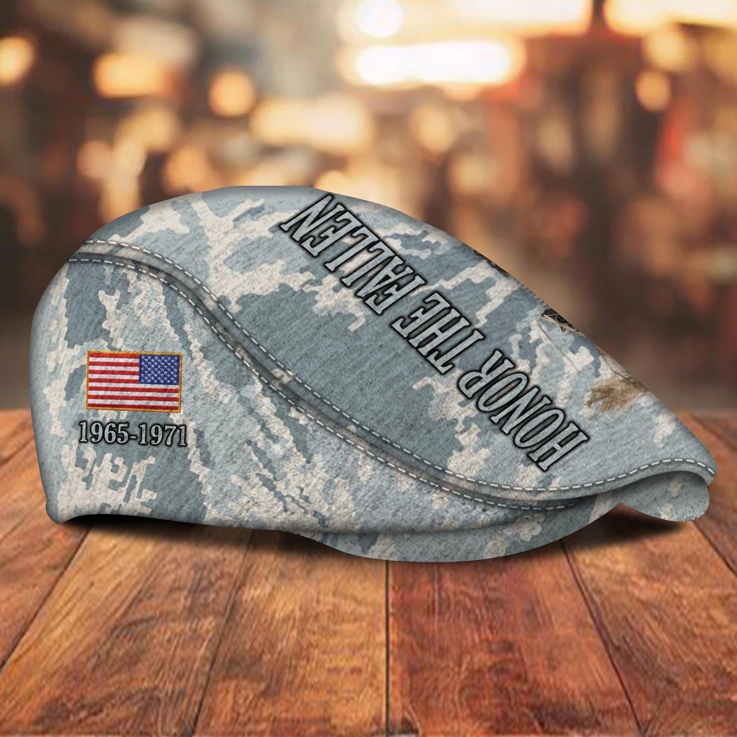 Custom U.S. Air Force Jeff Cap – Honor The Fallen Camo Tribute Cap